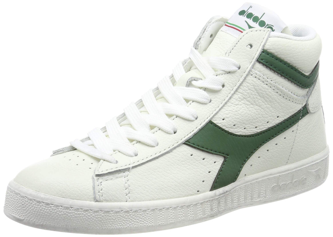 Diadora Game L High Waxed 8999906033, Sneakers 36.5 EU Weiss White Fogliame, 36.5 EU Weiss White Fog