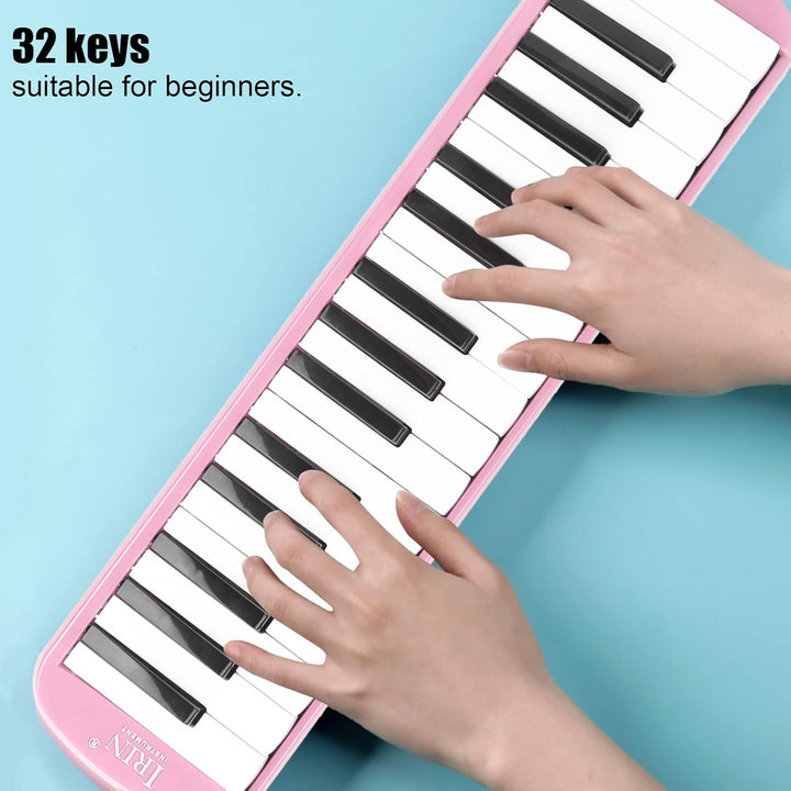 32 Tasten Melodica ABS IRIN Melodica Geeignet für Anfänger Übungstasche Blasmusikinstrument Tastatur