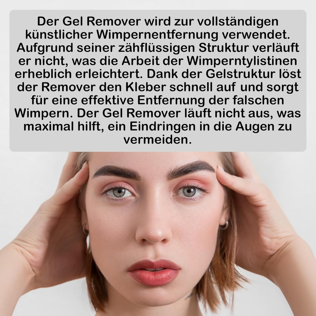 LOVELY Gel Remover für Wimpernverlängerung 15ml Geruchlos | schnelle entfernung von Lash Extensions