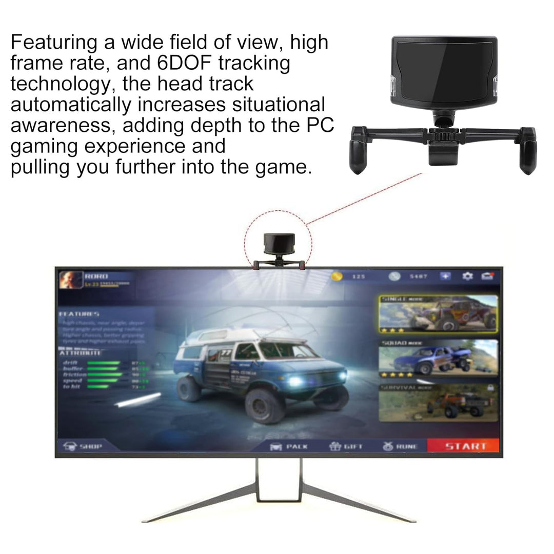 QIC Kompatibel mit Head-tracking NP 5 6DOF, Head Tracking Gaming Professionelles optisches Infrarot-