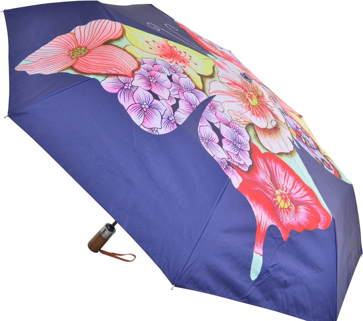 Anuschka Regenschirm, automatisches Öffnen/Schliessen, UPF 50+, maximaler Sonnenschutz, wasserdicht,