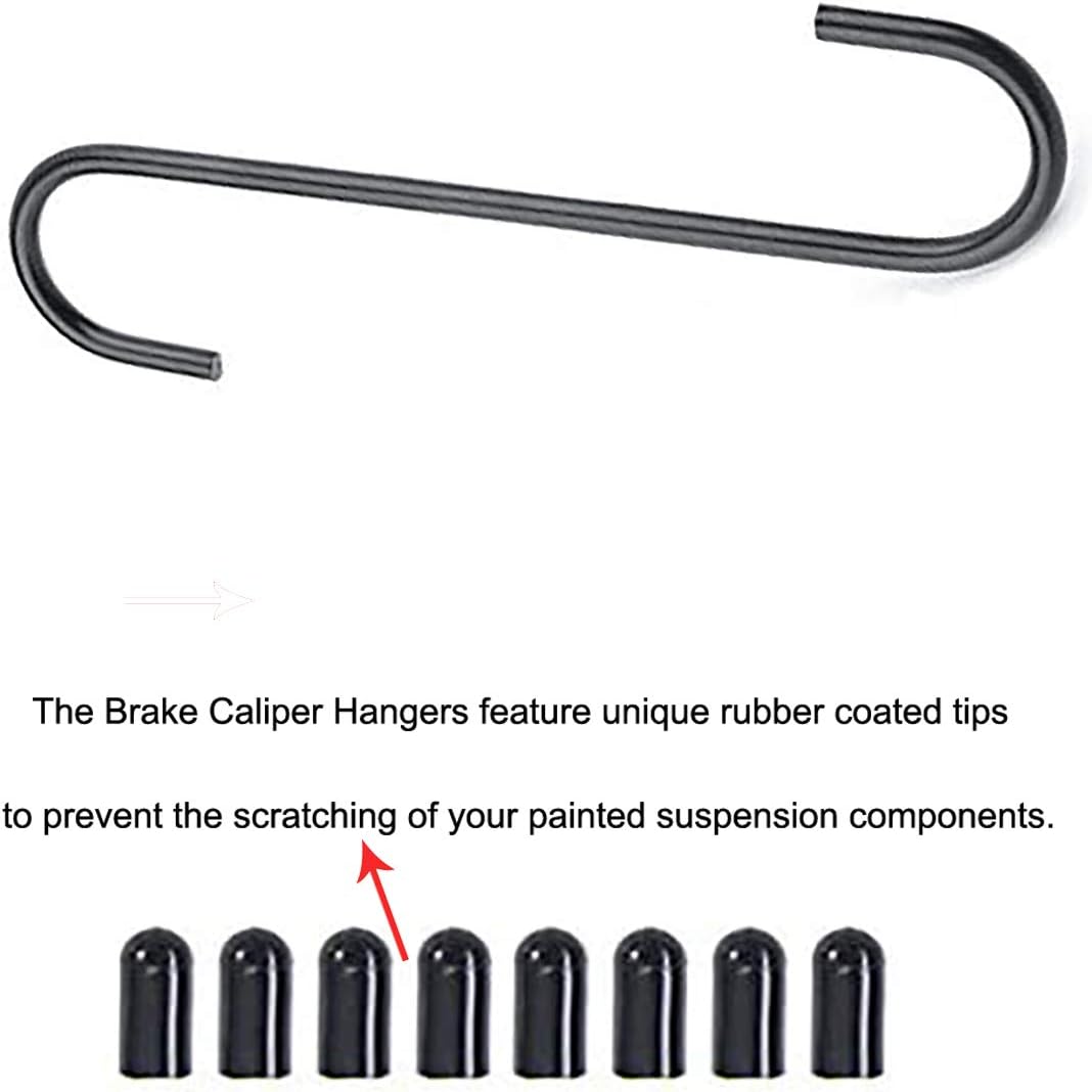 QISF Bremskolben-Rückstell-Werkzeug | mit 4 TLG Bremssattelhaken | Ratschenfunktion KFZ Werkzeug | B