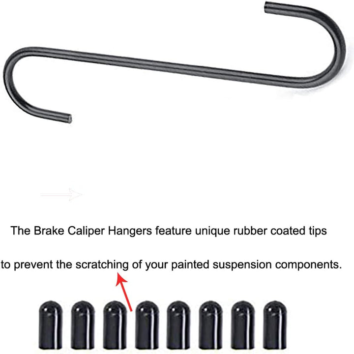 QISF Bremskolben-Rückstell-Werkzeug | mit 4 TLG Bremssattelhaken | Ratschenfunktion KFZ Werkzeug | B