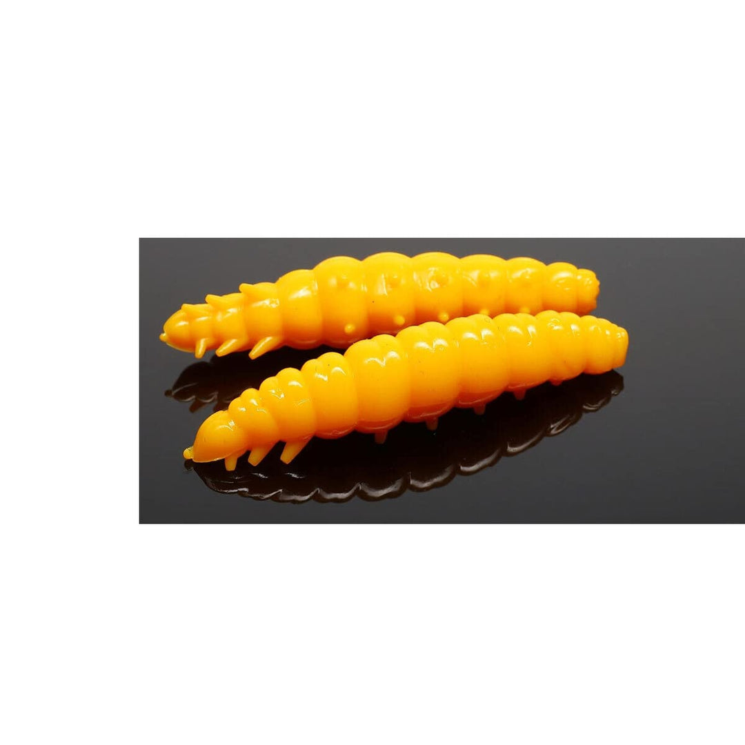 Libra Lures Larva Knoblauch Forellen Köder Maden Imitation 008-dark yellow 3.5cm, 008-dark yellow 3.