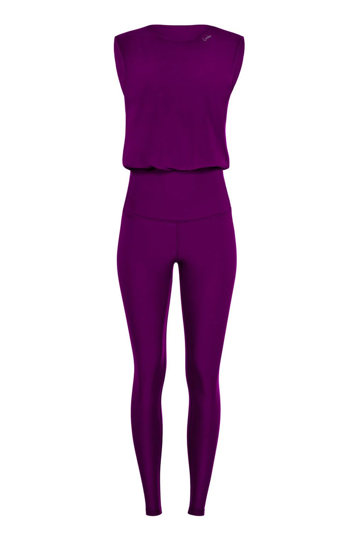 WINSHAPE Damen Damen Functional Comfort Jumpsuit Js102lsc Jumpsuit (1er Pack) S Dark-Plum, S Dark-Pl