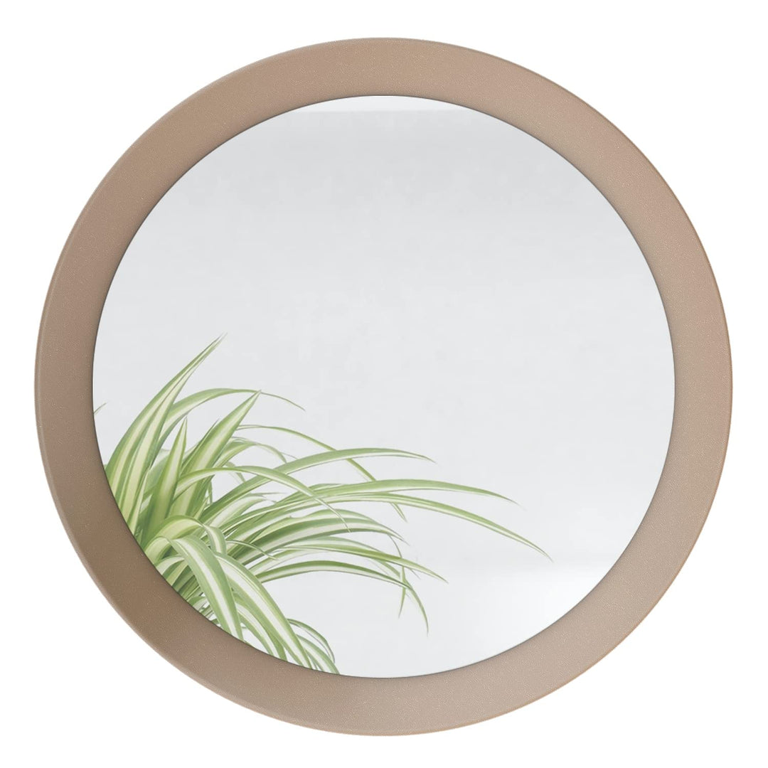 Vladon Spiegel Globe 50 cm, dekorativer runder Wandspiegel für Flur und Wohnzimmer mit MDF-Rahmen in