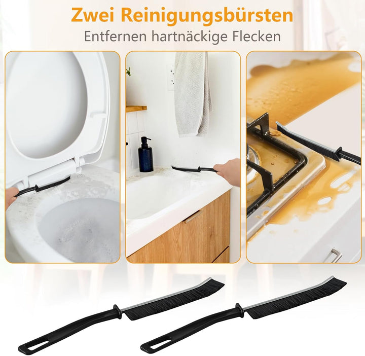 Terafeels 310 cm 5 Stück Staubwedel Lang Teleskop Waschbar, mit 1 Biegbare Eckbesen und 1 Chenille S
