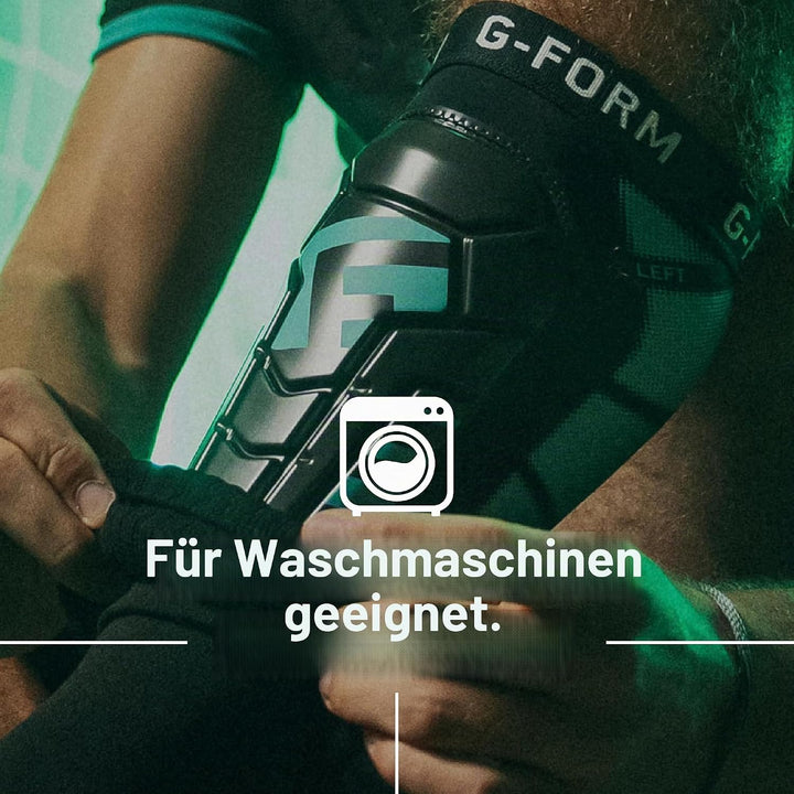 G-Form Pro-S Vento CE Fussball Schienbeinschoner Schwarz/Mint L-XL, Schwarz/Mint L-XL