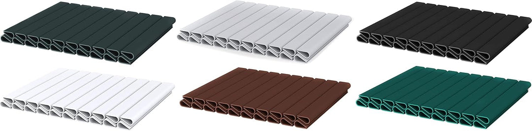 WDB Basic Line PVC Sichtschutzstreifen für Doppelstabmatten - PVC Sichtschutz für Gartenzaun & Doppe
