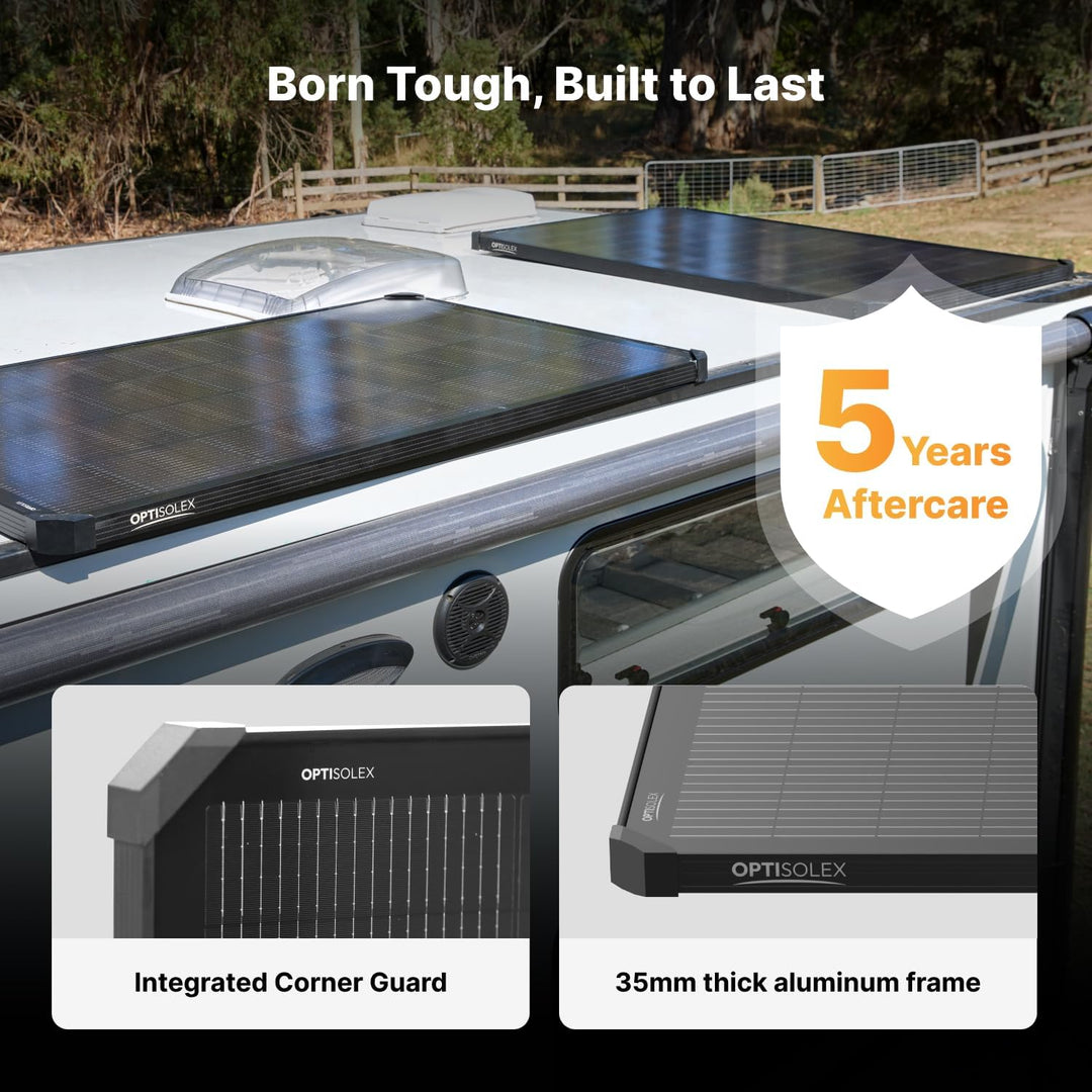 200W Solarmodul, 25% Hoher Wirkungsgrad, Integrierter Achteck-Kantenschutz, IP68 Wasserdichtes Solar