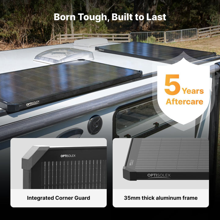 200W Solarmodul, 25% Hoher Wirkungsgrad, Integrierter Achteck-Kantenschutz, IP68 Wasserdichtes Solar