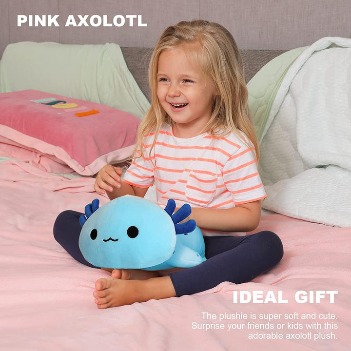 shownicer Plüschtier Axolotl Stofftier Kawaii Salamander Plüsch, Axolotl Kuscheltier Plüschkissen Sp