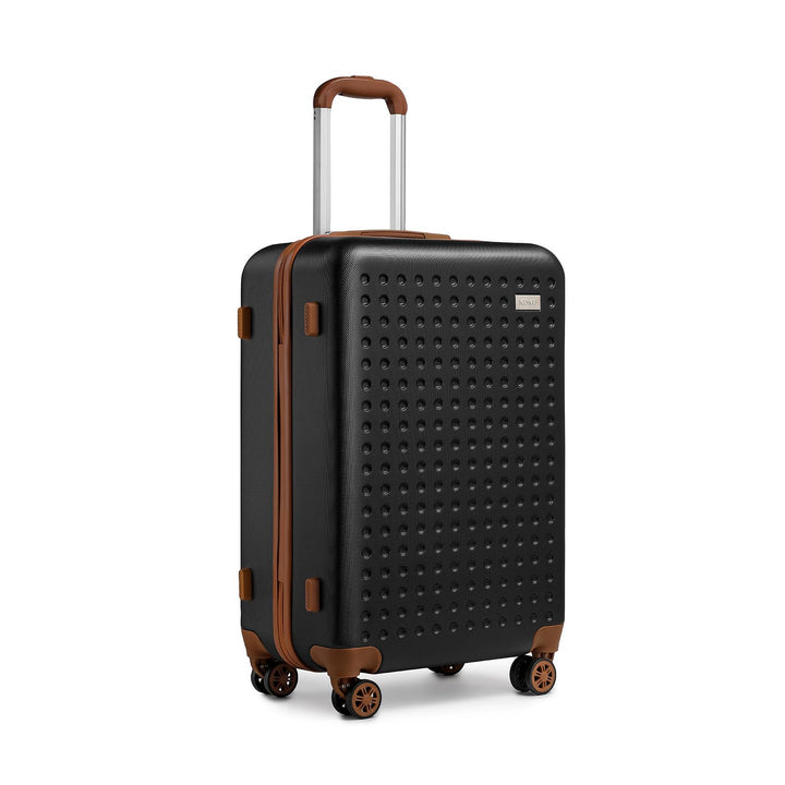 KONO Koffer Trolley Klein Hartschalenkoffer Reisekoffer von ABS Hartschalen Handgepäck mit 4 Spinner