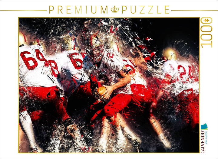 CALVENDO Puzzle American Football - so cool 1000 Teile Lege-Grösse 64 x 48 cm Foto-Puzzle Bild von P
