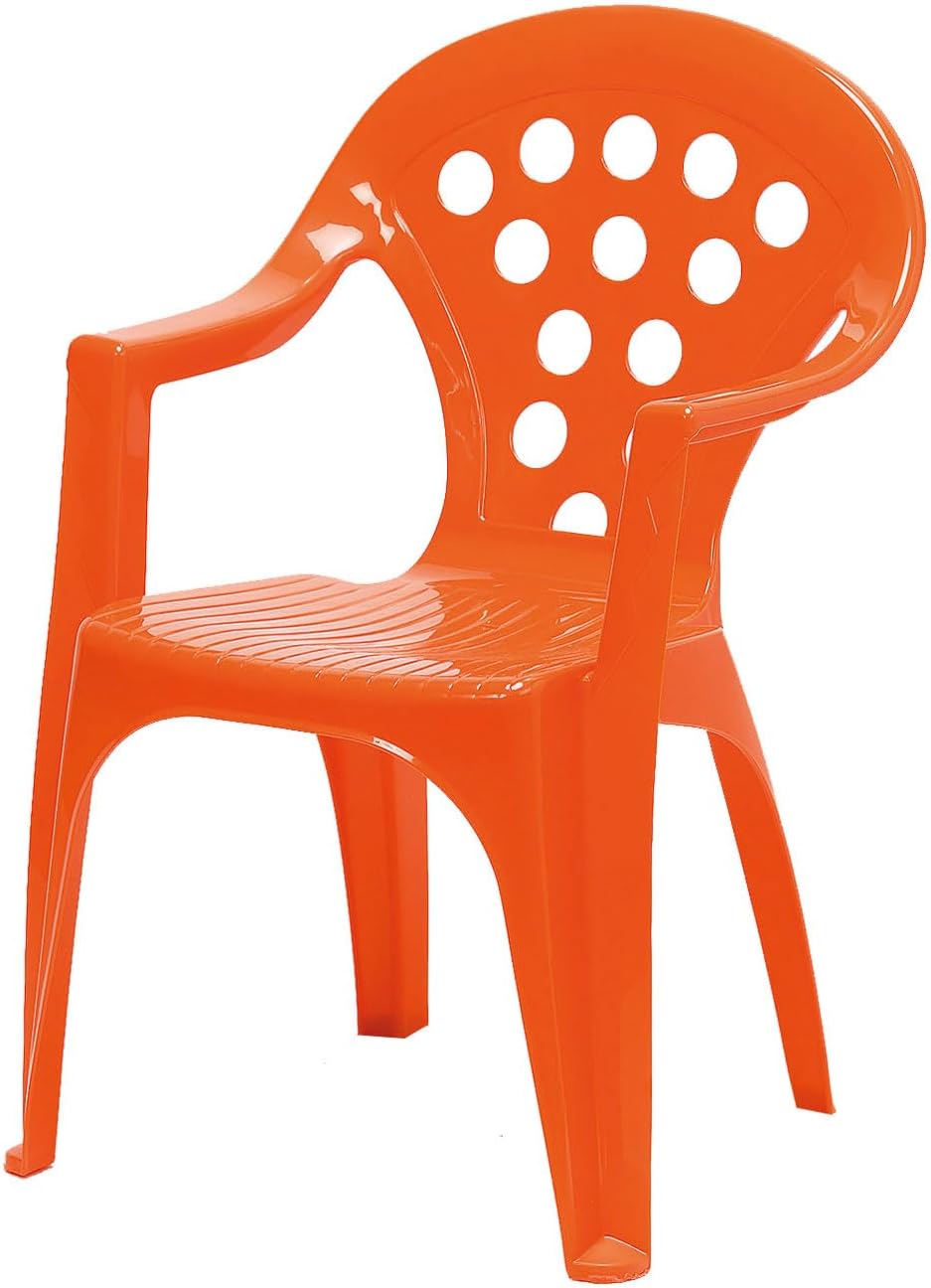 hLine Kinder Garten Sitzgruppe Tisch mit Stühlen Gartenstuhl Sessel (1 Tisch 4 Stühle bunt), 1 Tisch