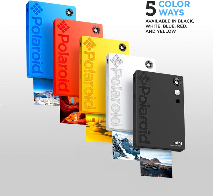 Polaroid Mint: Taschendrucker mit Zink-Papier. Bluetooth für Android- und iOS-Geräte. Druckt in selb