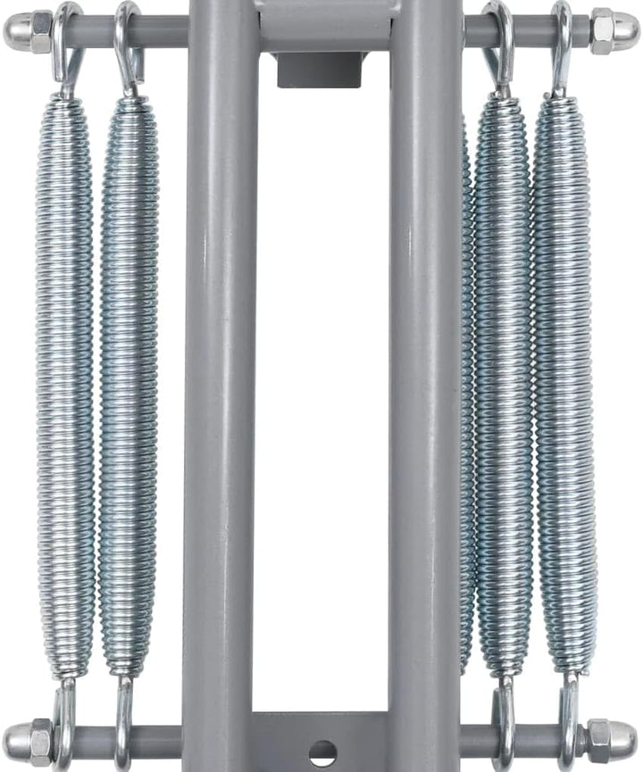 vidaXL Bauchtrainer in L-Form mit Elastischen Bändern Verstellbare Rückenlehne Rückentrainer Bauchmu