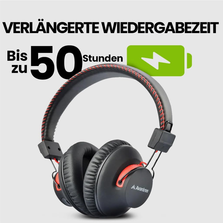 Avantree HT41899 Plus 2 – Dual Bluetooth 5.3 Kabellose Kopfhörer für Fernseher, mit Sender & Lade-Do