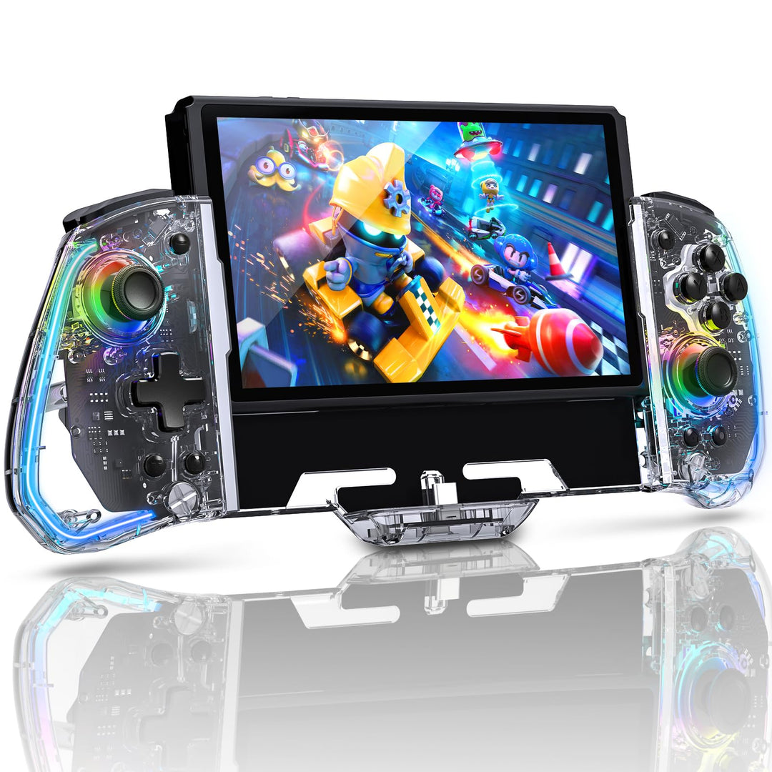 NexiGo Gripcon, (Gen 2), Keine Deadzone, Enhanced Switch/Switch OLED Controller für Handheld-Modus,