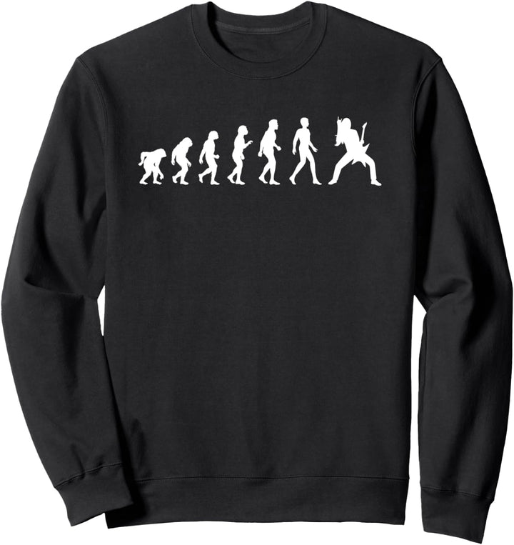 Funny metalhead evolution heavy metal music Sweatshirt