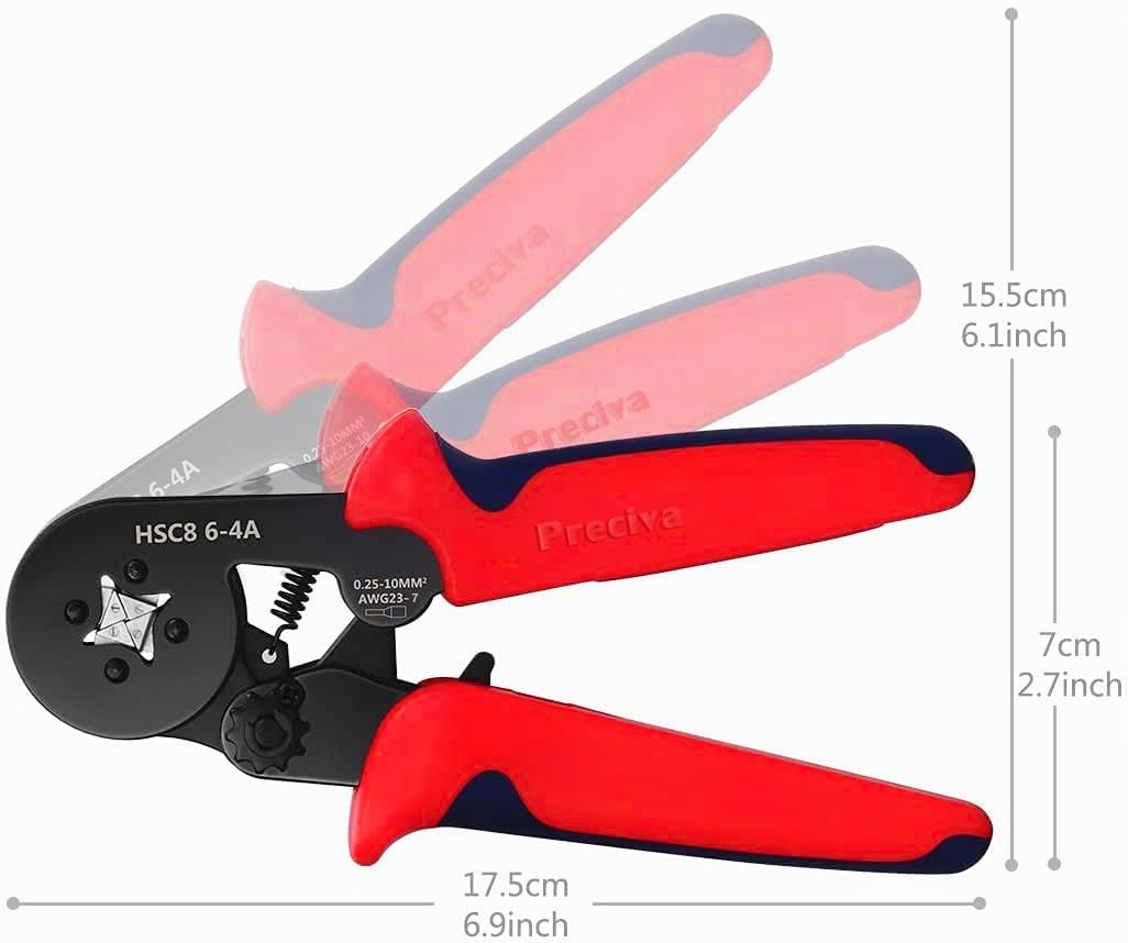 Crimpzangen Aderendhülsen Set, Preciva Aderendhülsenzange mit 1200 stück Aderendhülsen Tool Kit 0,25