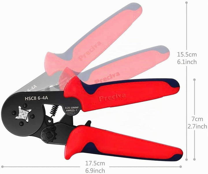 Crimpzangen Aderendhülsen Set, Preciva Aderendhülsenzange mit 1200 stück Aderendhülsen Tool Kit 0,25