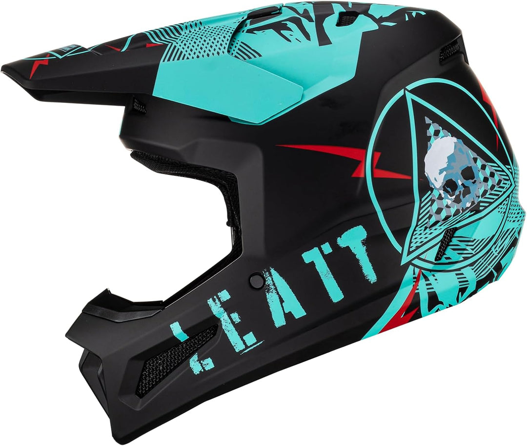 Leatt 2.5 Motocross Helm XL Schwarz Matt/Blau, XL Schwarz Matt/Blau