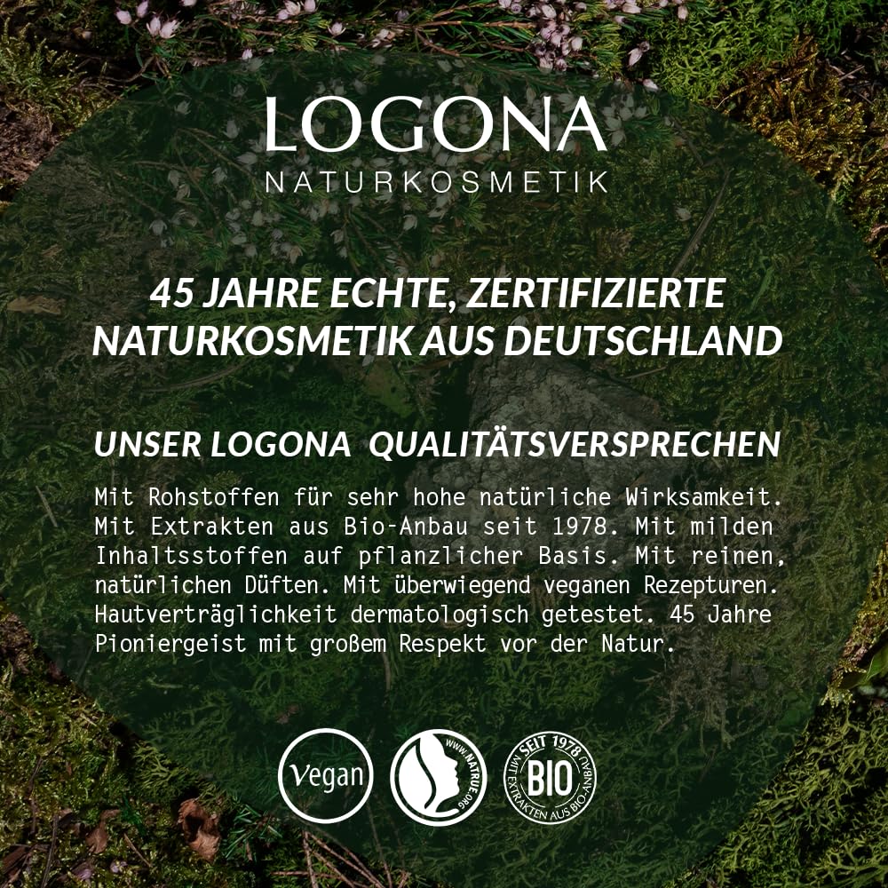 LOGONA Naturkosmetik Pflanzen-Haarfarbe Creme 240 Nougatbraun, Braune Natur-Haarfarbe mit Henna, Bra