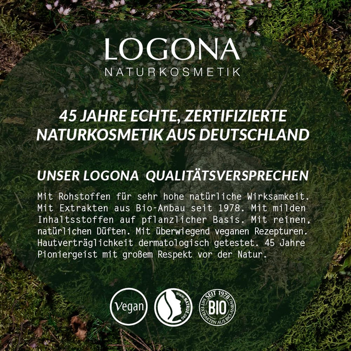 LOGONA Naturkosmetik Pflanzen-Haarfarbe Creme 240 Nougatbraun, Braune Natur-Haarfarbe mit Henna, Bra