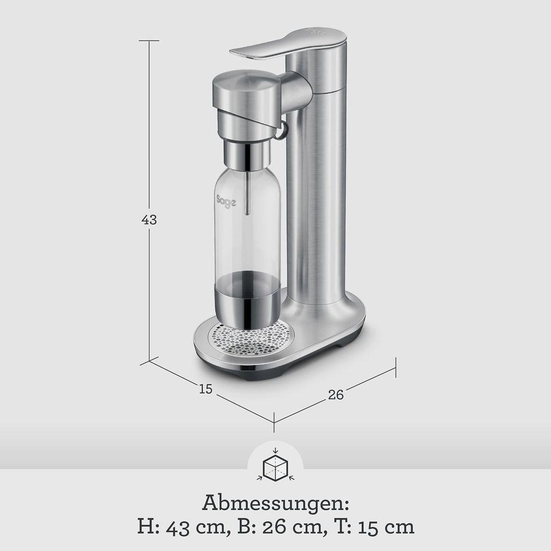 Sage - The InFizz Fusion Home Soda Maker - Für sprudelndes Wasser, Saft, Tee, Cocktails und alle spr