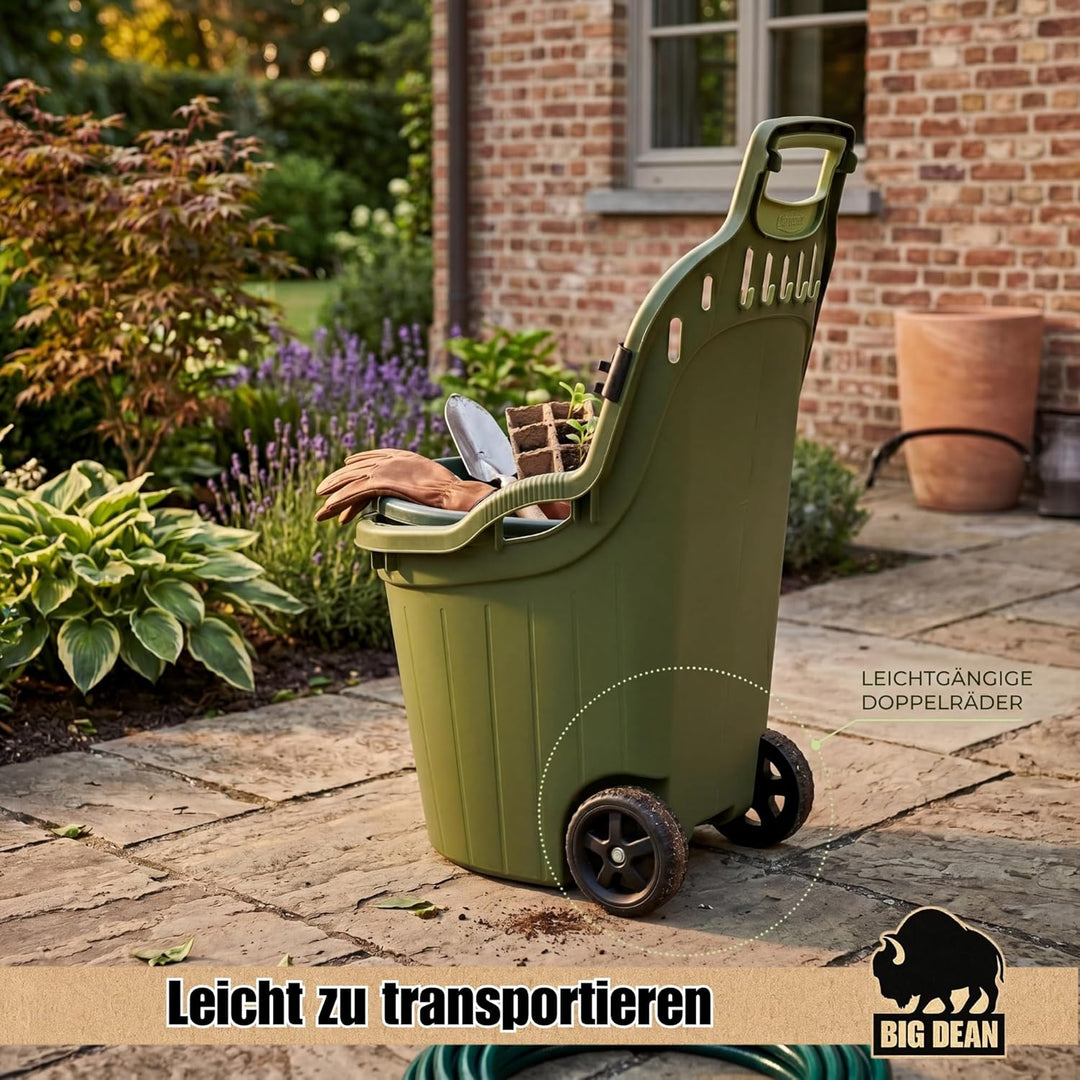 Gartentrolley Gartenwagen 50 Liter 60 kg Belastbar