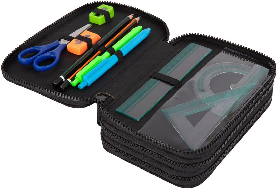 CoolPack XXL Federtasche Federmappe 3-Fach Schulstiftetui, dreifaches Federmäppchen, Federmäppchen f