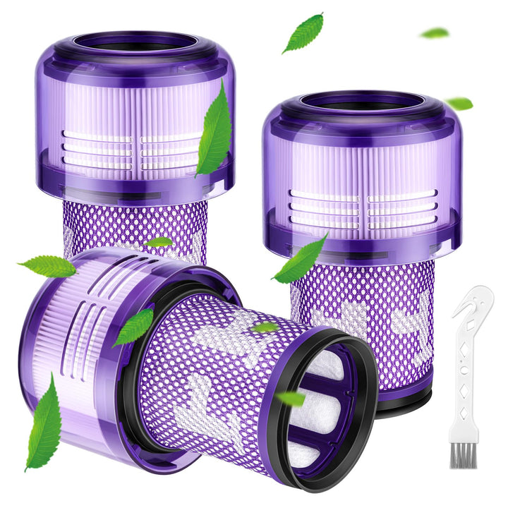 3 Stück Filter Für Dyson V12, Ersatzfilter für Dyson V12 Detect Slim Absolute/Total Clean/Extra/Fluf
