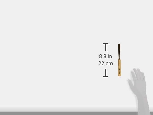 STUBAI Stemmeisen Stechbeitel Serie 52 - Form 7 | Gerades Hohleisen - 12 mm, mit Holzgriff, für Figu