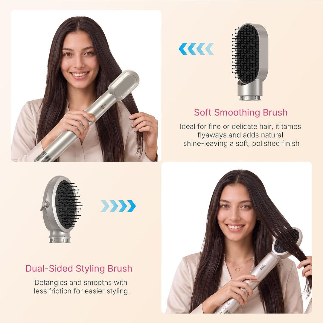 UKLISS Pro Airstyler Hairstyler 8 in 1 Set, High Speed Ionen Haartrockner, Föhnbürste mit Auto-Airfl