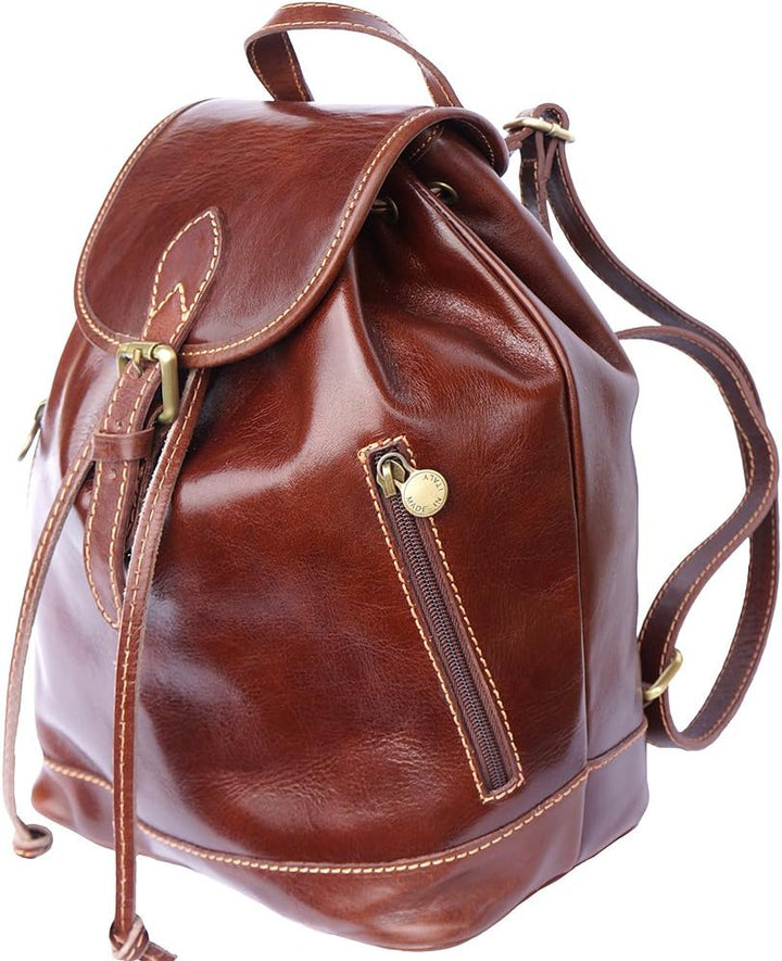 Leder Rucksack 6560 (Braun)