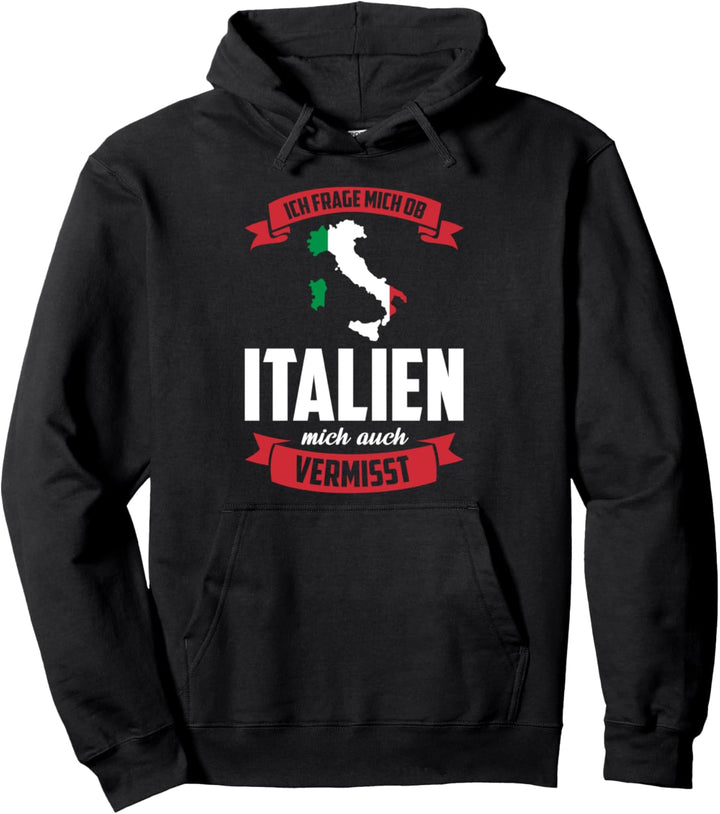 Italien Italienische Flagge Urlaub Flagge Pullover Hoodie