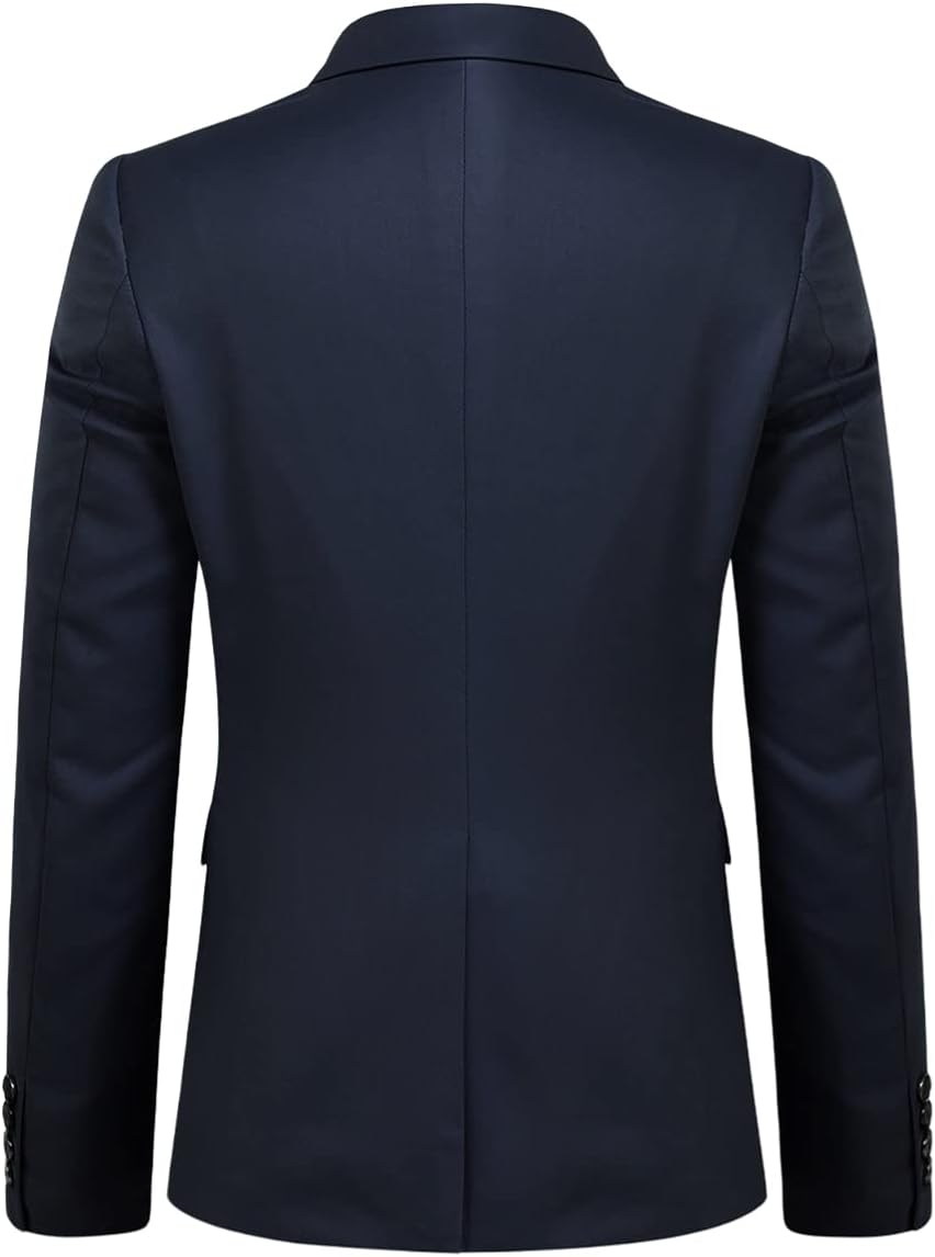 YOUTHUP Herren Anzug 2 Teilig Anzüge Modern Slim Fit Herrenanzug für Business Hochzeit Sakko Hose XS