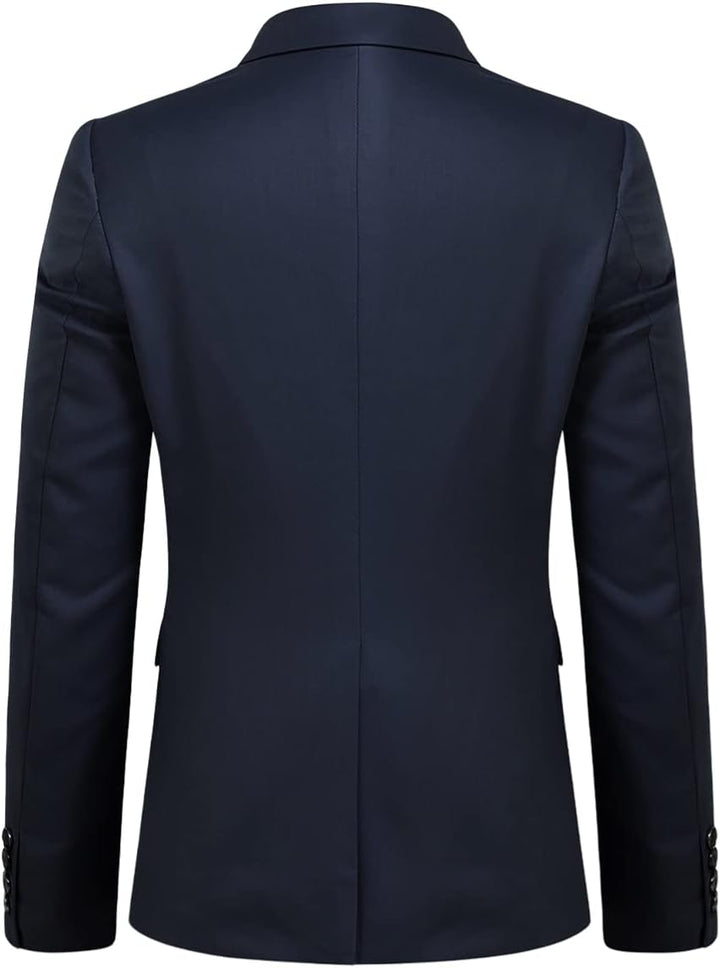 YOUTHUP Herren Anzug 2 Teilig Anzüge Modern Slim Fit Herrenanzug für Business Hochzeit Sakko Hose XS