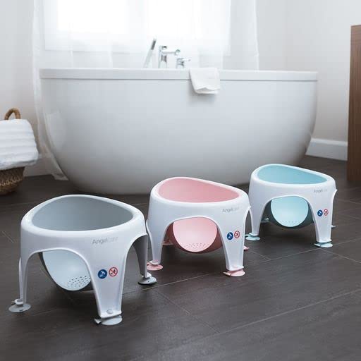Angelcare ergonomischer Badering für die grosse Badewanne oder Dusche, Light Aqua, angenehm weiche S