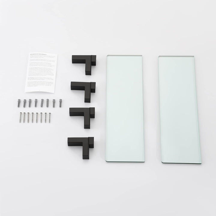 KES Duschablage Glas Glasregal Duschregal Bad Glasablage 8mm Dusche Glas Ablage Badezimmer Wandregal