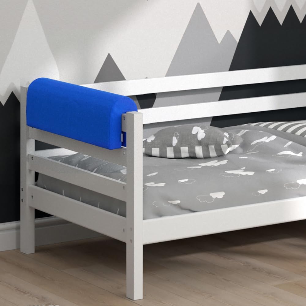 VitaliSpa Bettkantenschutz Bettumrandung Kinderbett Kantenschutz Babybett (Blau), Blau