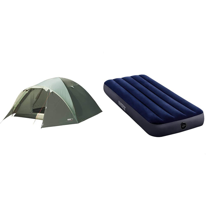 High Peak Kuppelzelt Nevada 4, Campingzelt mit Vorbau, Iglu-Zelt für 4 Personen, doppelwandig, wasse