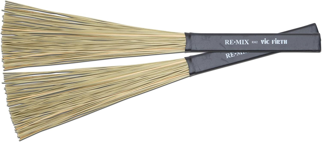 Vic Firth REˑMIX Brushes - African Grass - Medium Soft RM2 - Afrikanisches Gras, RM2 - Afrikanisches