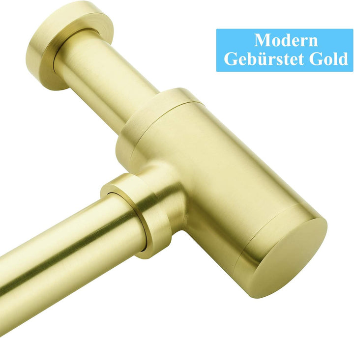 Keymark Design Siphon, Universal Designsiphon für Waschbecken & Waschtisch, Bad Abflussgarnitur pass