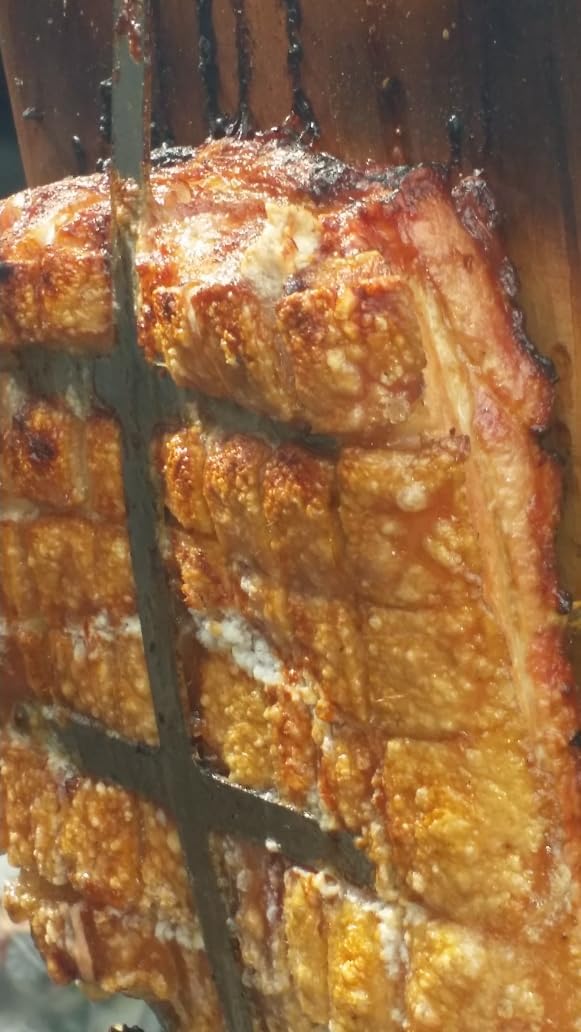 Flammlachsbrett aus Buche EXTRABREIT für die Feuerplatte, leckerer Feuerlachs vom Original Räucherbr