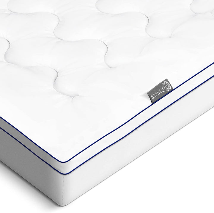 Beautissu BeauNuit MT Base Matratzentopper mit integriertem Spannbezug 90x200 cm Matratzenauflage 3