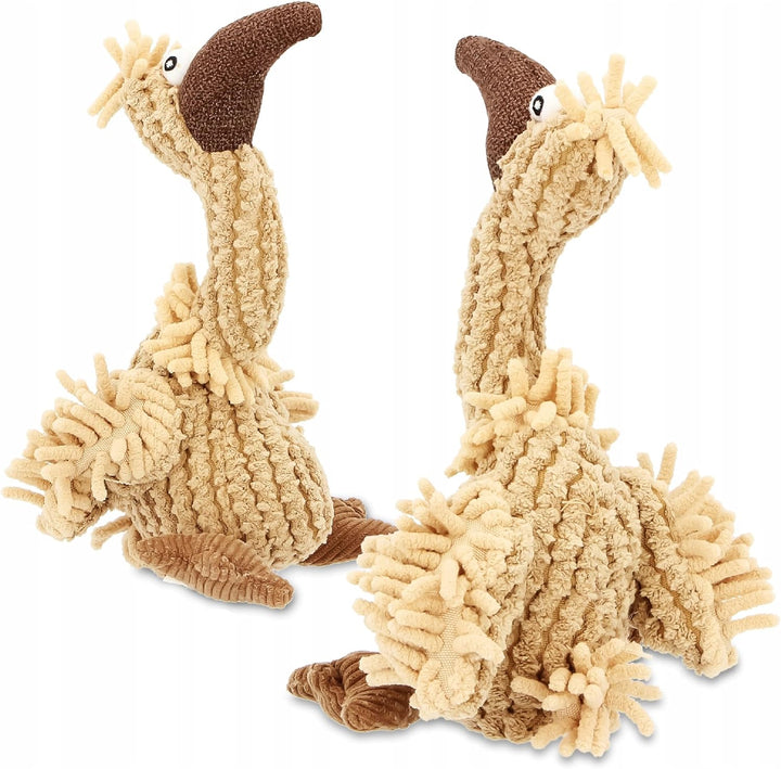 TRIXIE Geier Gustav Hundespielzeug, 24 cm (Packung mit 2), Braun 24 cm (Packung mit 2)