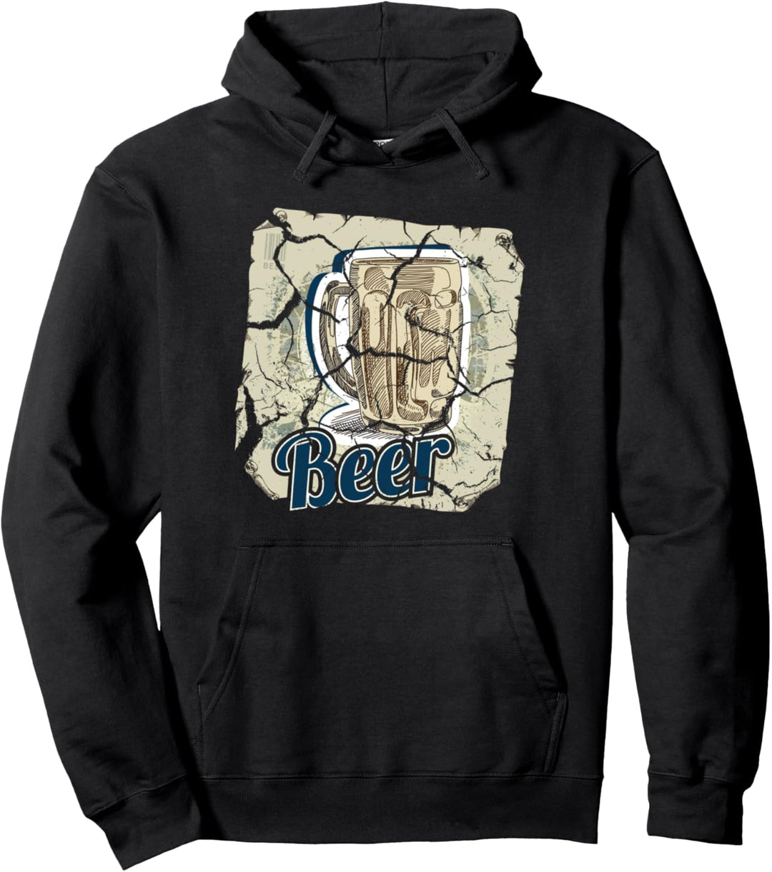 Einfaches Retro Trinkbier der Brauerei Pullover Hoodie