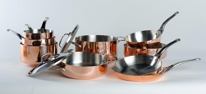 De Buyer 'Inocuivre First Classe'Kochtopf, Kupfer, Edelstahl, mit Schaft aus Stahl, Diamètre 16 cm